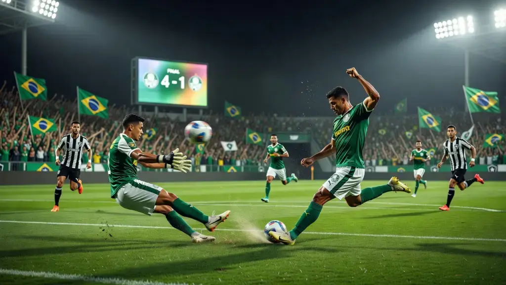 Palmeiras vira sobre o Botafogo e larga na frente nas oitavas do Sub-20